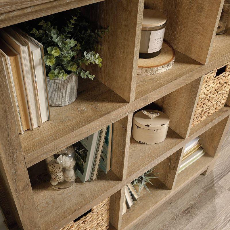 47" Garden Villa 9 Cube Organizer Orchard Oak - Sauder: Storage Bookcase, MDF, Fixed Shelves