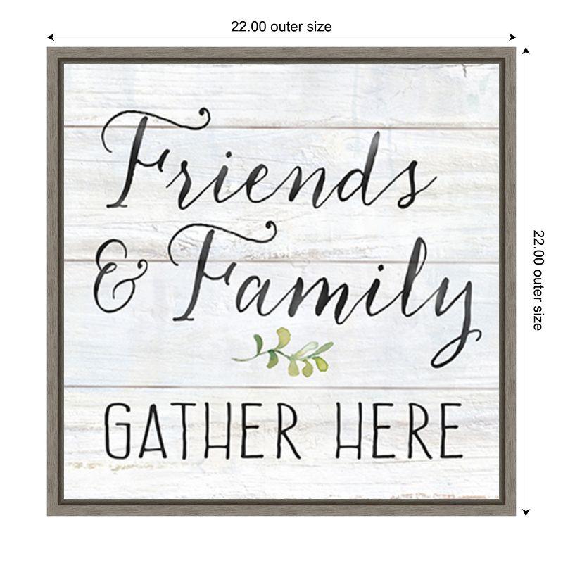 Amanti Art Farmhouse Sign III Family by Cynthia Coulter Canvas Wall Art Print Framed 22 x 22-in.