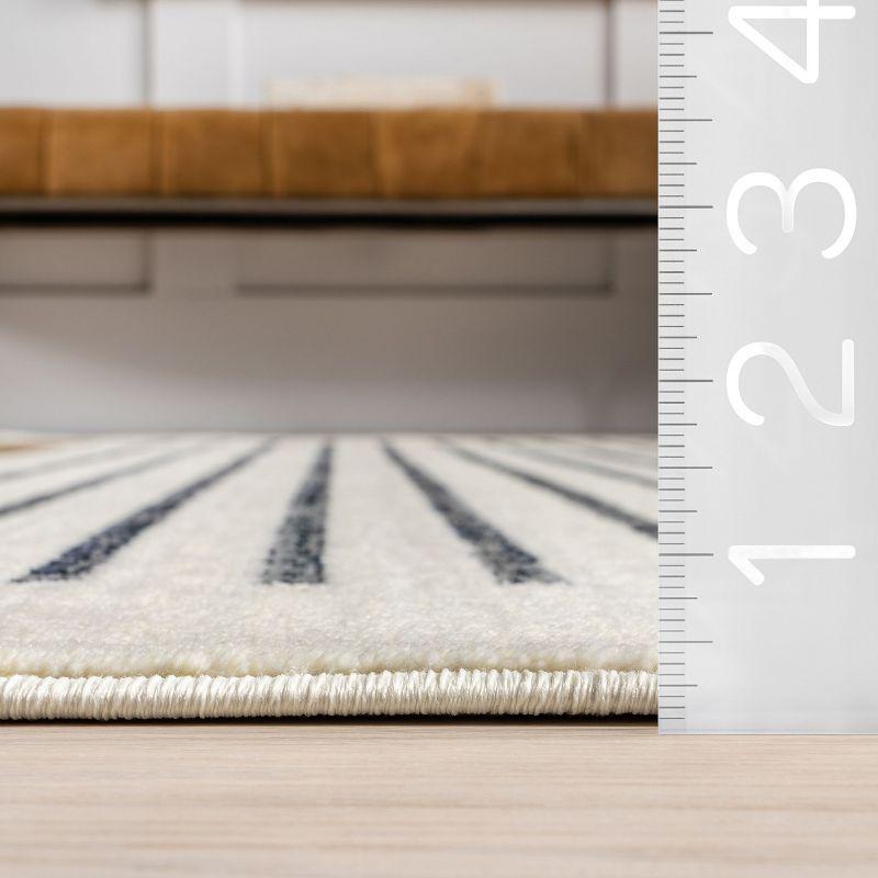 Nuloom Keeva Modern Striped Fringe Indoor Area Rug