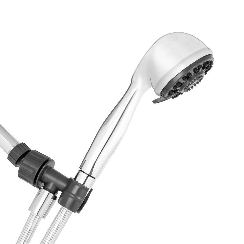 Waterpik EcoFlow Hand Held Shower Head 4-mode Chrome : Microfiber, Machine Washable, Non-Slip Backing