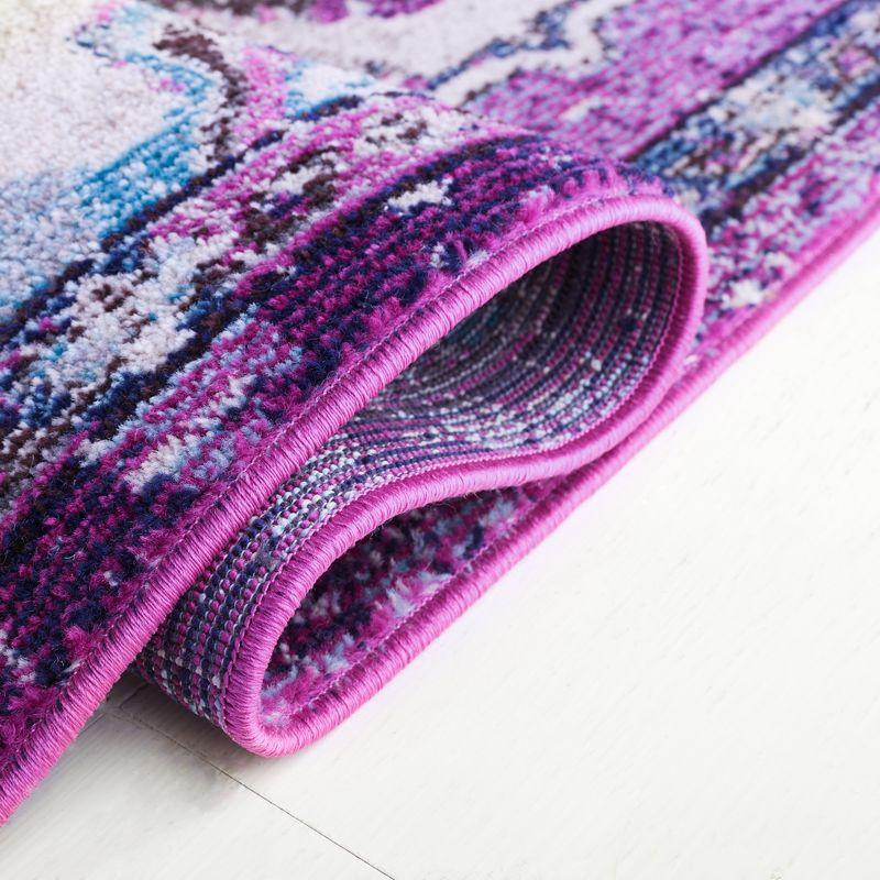 Madison MAD484 Power Loomed Indoor Area Rug - Lavender/Light Blue - 6'x9' - Safavieh