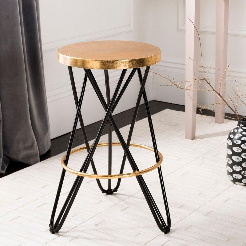 Lorna Gold Leaf Counter Stool  - Safavieh