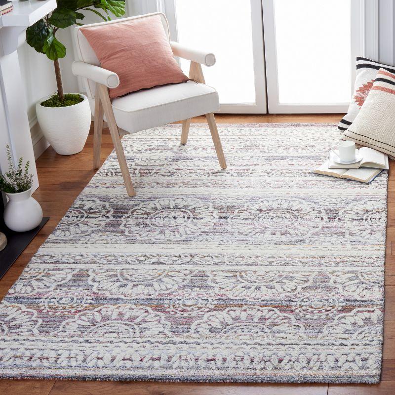 Ivory Elegance Hand-Tufted Wool Rectangular Area Rug