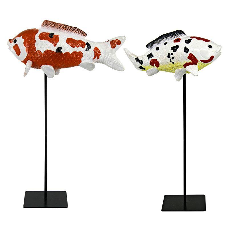 Japanese Floating Koi Animals Figurines & Sculptures