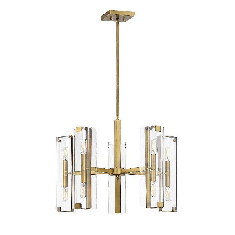 Savoy House Winfield 10 - Light Chandelier in  Warm Brass