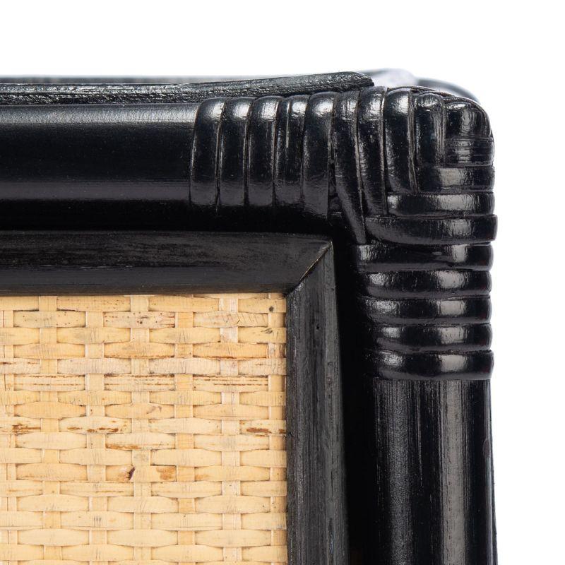 Roya 1 Drawer 1 Shelf Nightstand - NST4005 - Black/Natural - Safavieh