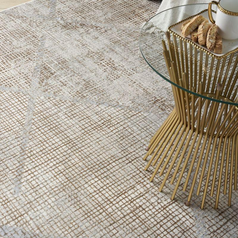 Iliana Abstract Grey/Mocha Area Rug