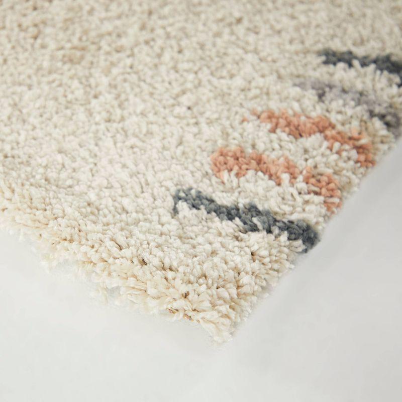 5'3"x7' Rupa Boho Moroccan Kids' Area Rug Cream - Balta Rugs: Geometric High Pile, Fade-Resistant, Indoor Use