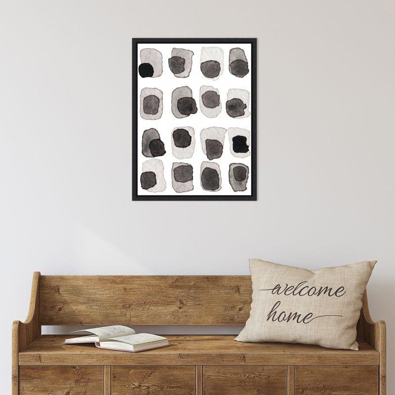 Amanti Art Grey Slate III by Nikki Galapon Canvas Wall Art Print Framed 18 x 24-in.