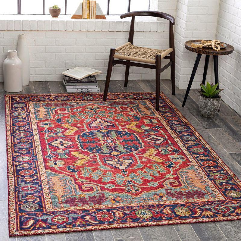 Mark & Day Lith 2'3"x3'9" Rectangle Woven Indoor Area Rugs Bright Red