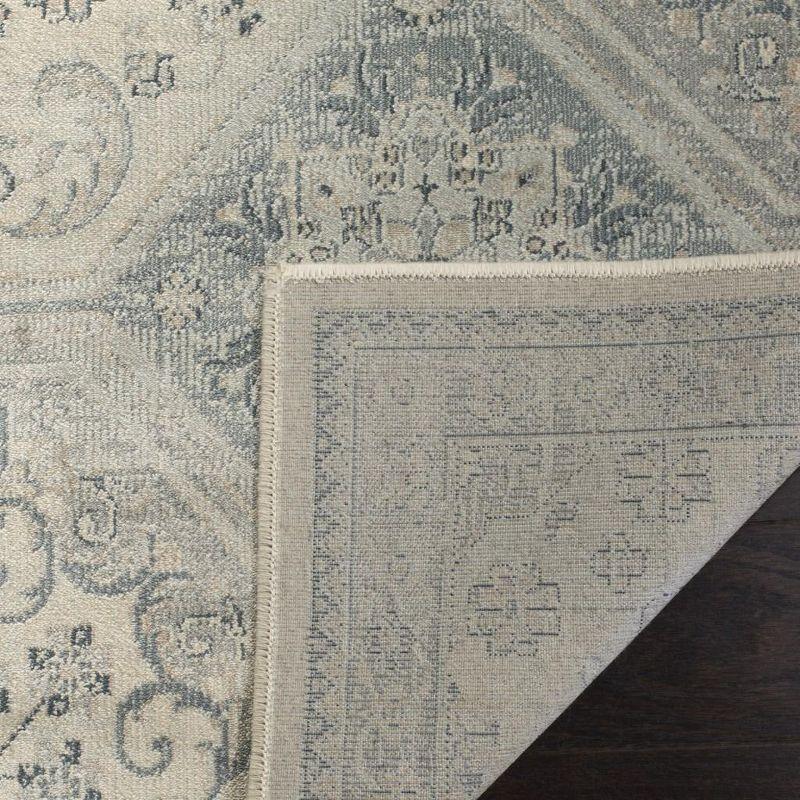 Vintage VTG128 Power Loomed Indoor Skid-Resistant Area Rug - Cream/Blue - 4'x5'7" - Safavieh