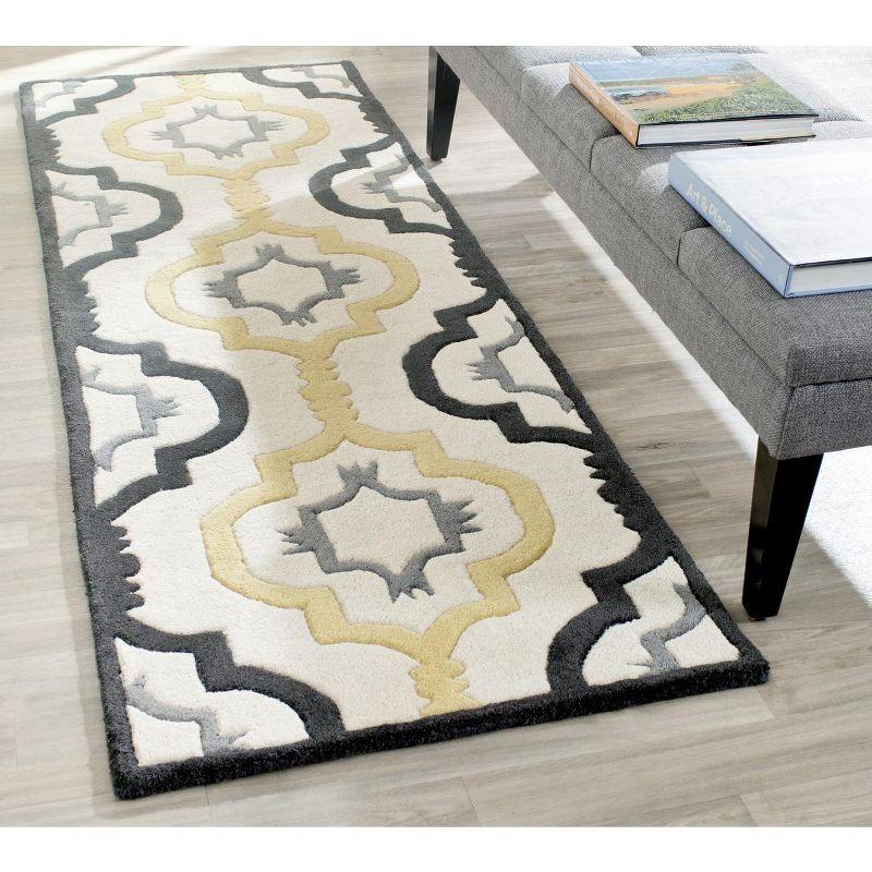Chatham CHT747 Hand Tufted Runner Rug  Ivory / Multi 2'-3" X 9' - Safavieh.