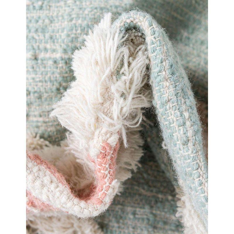 Unique Loom 3' 3 x 5' 1 Mesa Papago Light Aqua Area Rug