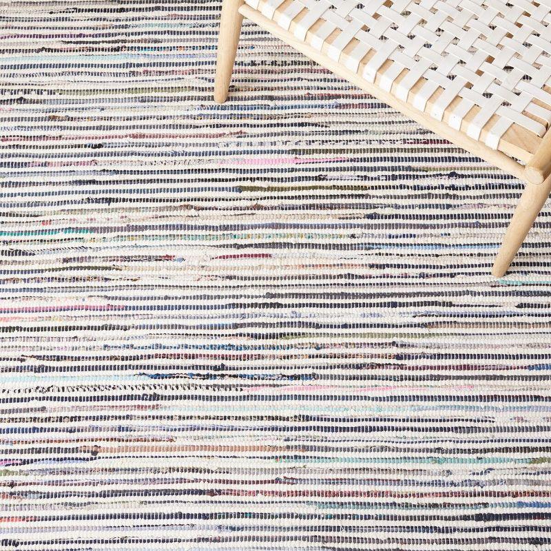 Rag Rug RAR125 Hand Woven Indoor Area Rug - Ivory/Multi - 6'x9' - Safavieh.