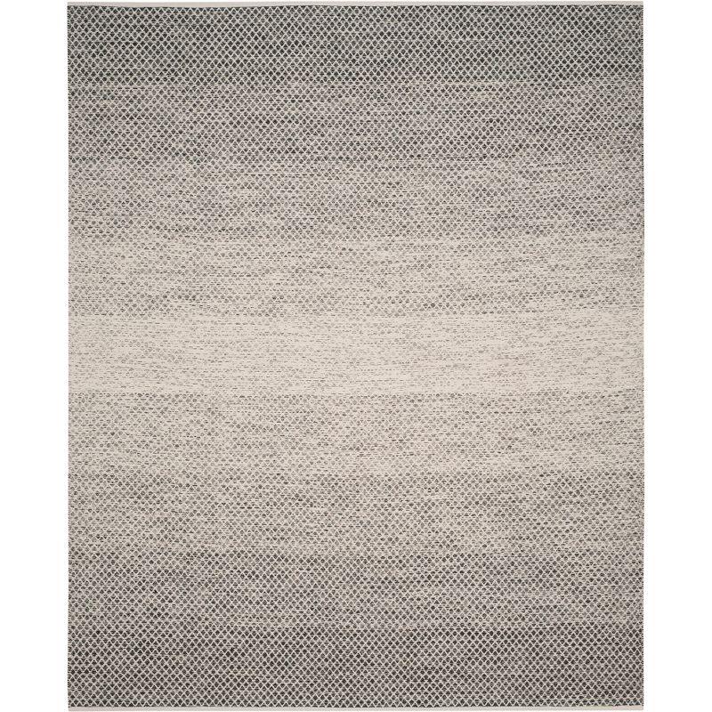 Montauk MTK601 Hand Woven Indoor Area Rug - Black/Ivory - 8'x10' - Safavieh