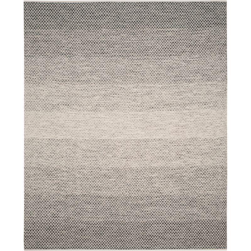 Montauk MTK601 Hand Woven Area Rug - Black/Ivory - 8'x10' - Safavieh.