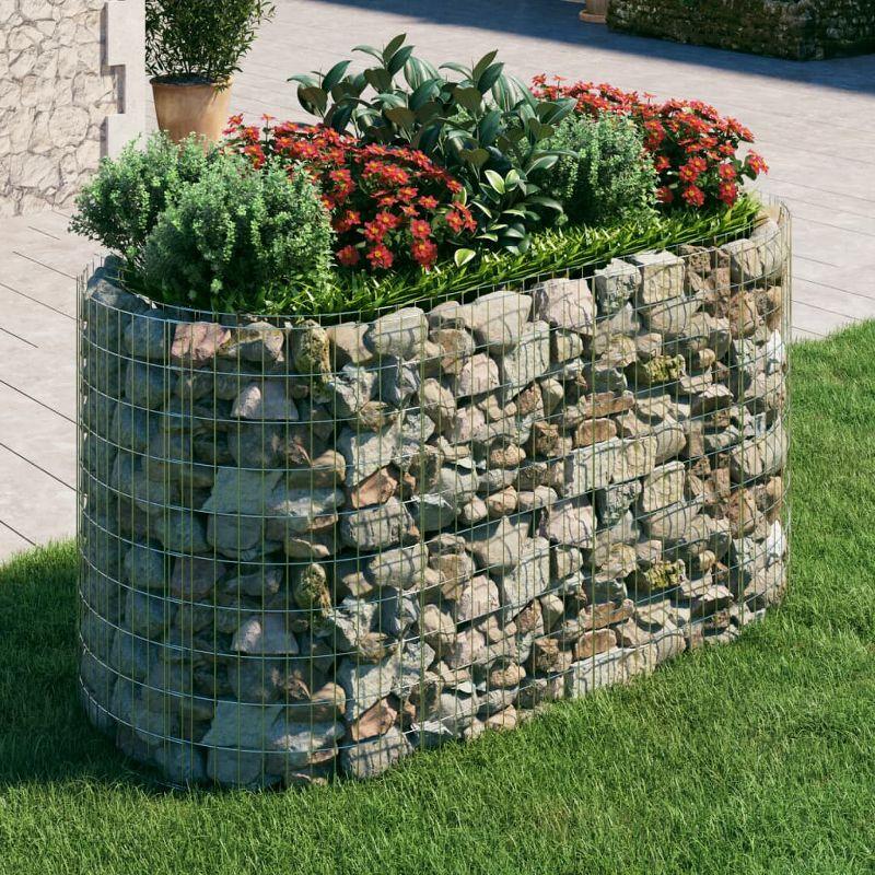 Large Galvanized Iron Gabion Raised Garden Bed