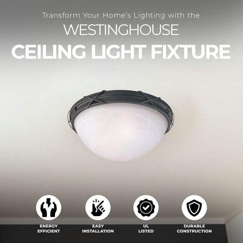 2 - Bulb Outdoor Flush Mount