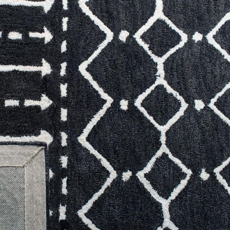 Himalaya HIM903 Handmade Area Rug - 8'x10' - Dark Grey/Ivory - Safavieh