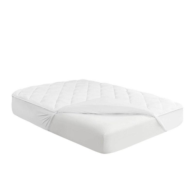 Full Size White Waterproof Reversible Mattress Topper