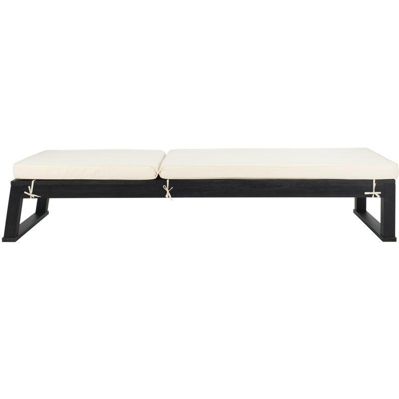 Solano Sunlounger - Outdoor - PAT7024 - Black/Beige -Safavieh