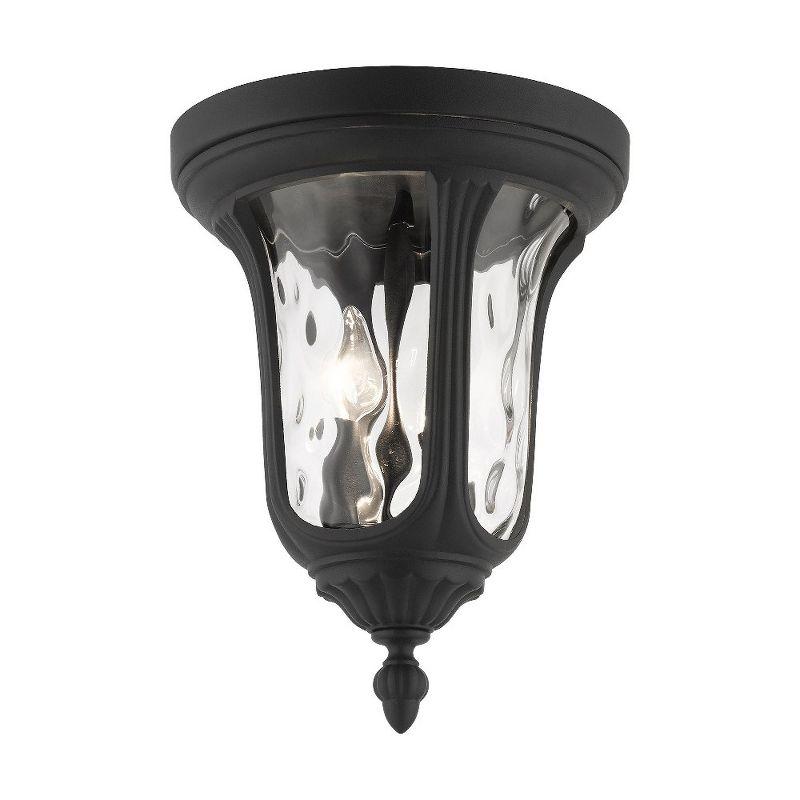 Livex Lighting Oxford 2 - Light Flush Mount in  Textured Black