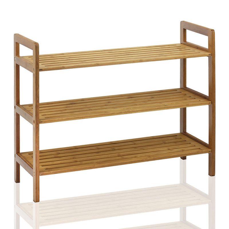 Symple Stuff 12 Pair Stackable Solid Wood Shoe Rack