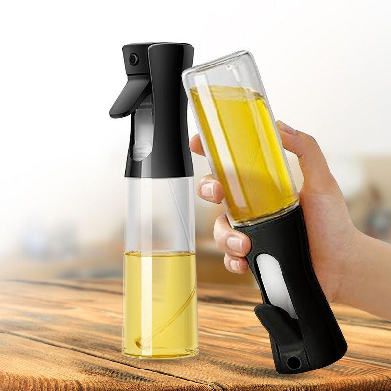 Cheer Collection Set of 2 Versatile Glass Oil Sprayer Bottles