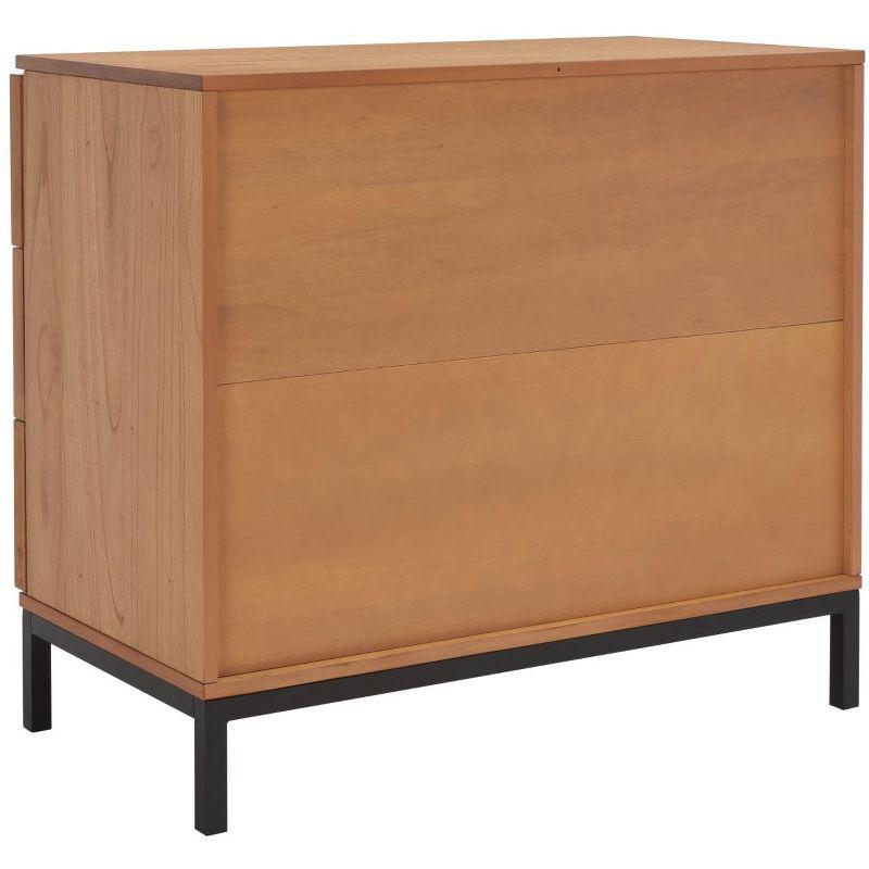 Zadie 3 Drawer Rattan Chest - CHS5004 - Natural/Black - Safavieh