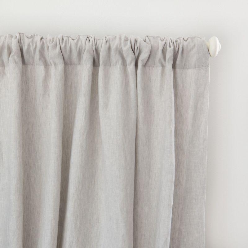 BOKSER HOME 100% French Linen Curtain Set