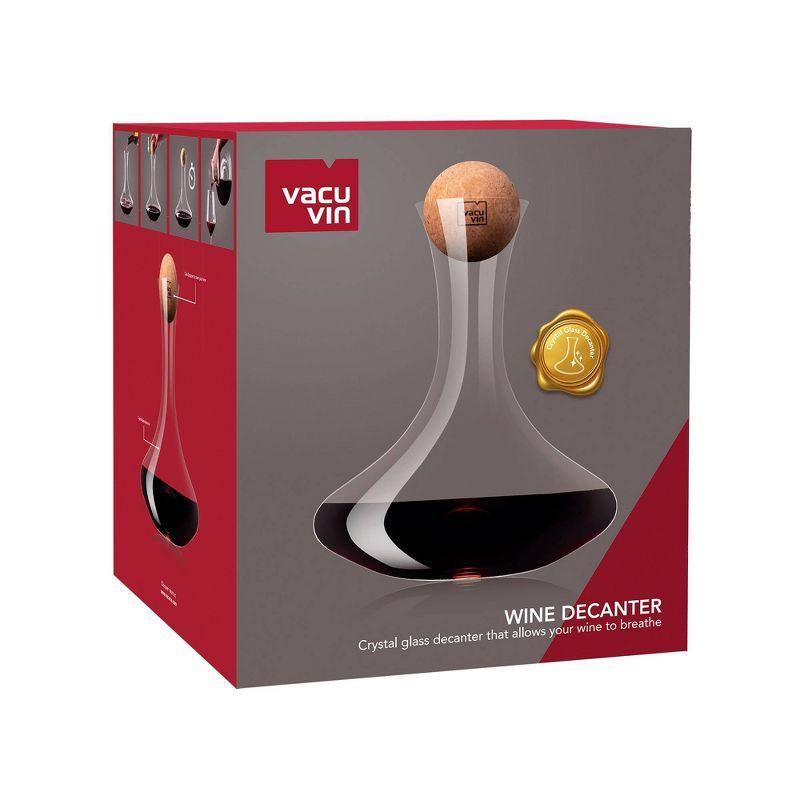 Vacu Vin Glass Wine Decanter Clear