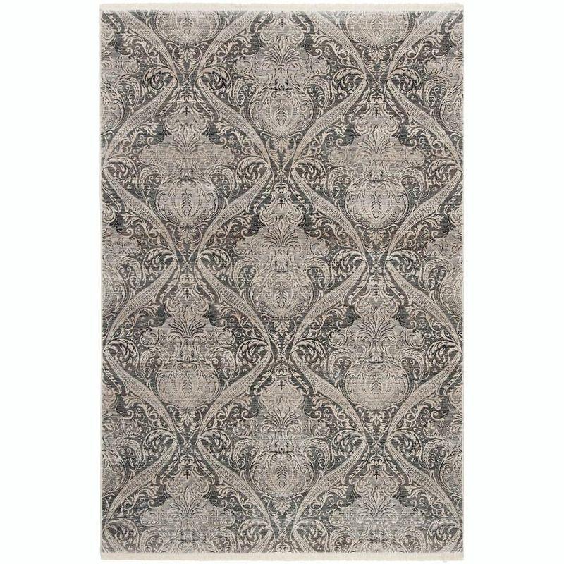 Vintage Persian VTP473 Power Loomed Indoor Area Rug - Grey/Charcoal - 4'x6' - Safavieh