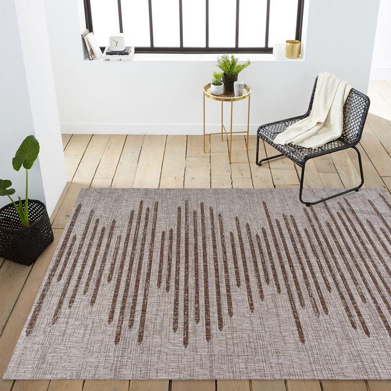 Zolak Berber Stripe Geometric Indoor/Outdoor Area Rug - JONATHAN Y