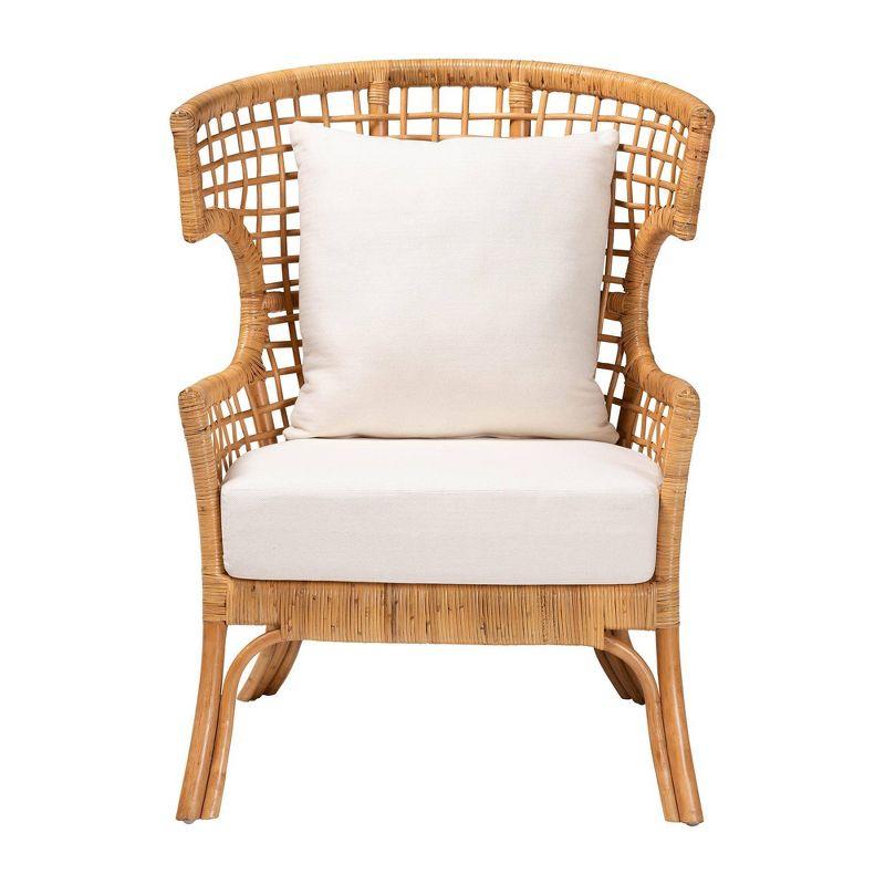 bali & pari Regina Rattan Arm Chair Light Honey