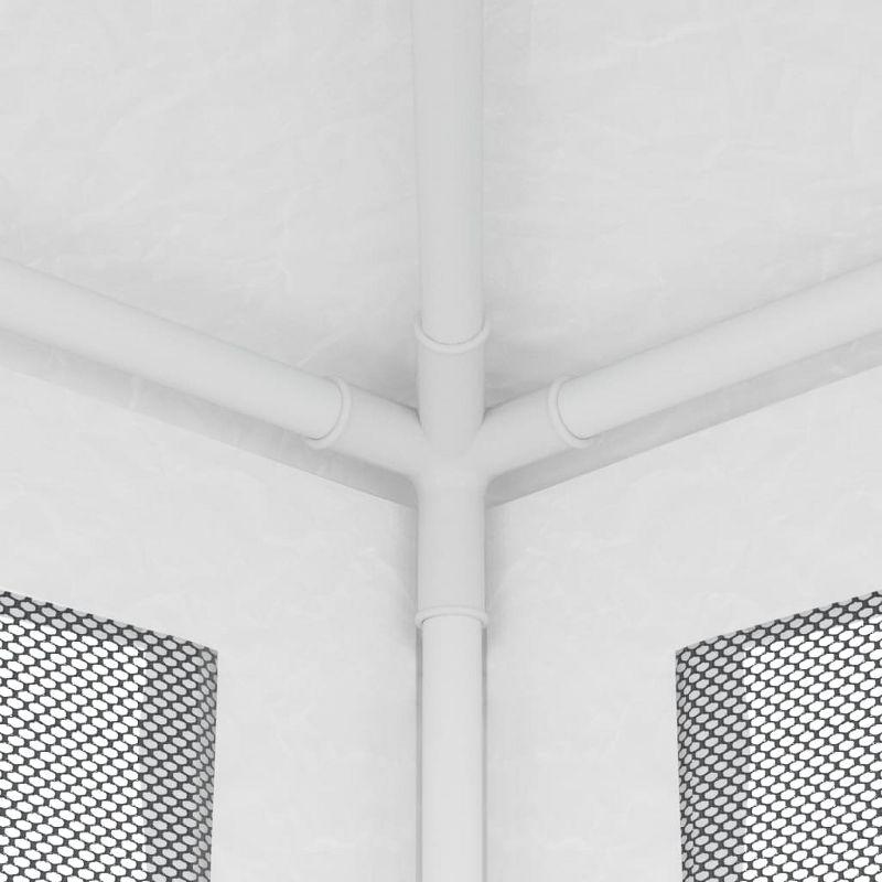 vidaXL Metal Party Tent with 4 Mesh Sidewalls