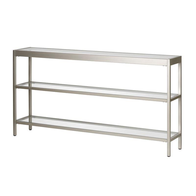 Metal Console Table in Gray - Henn&Hart