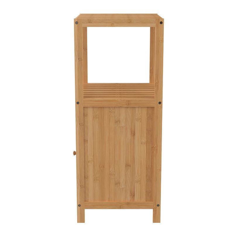 Bamboo 1-Door Storage Cabinet