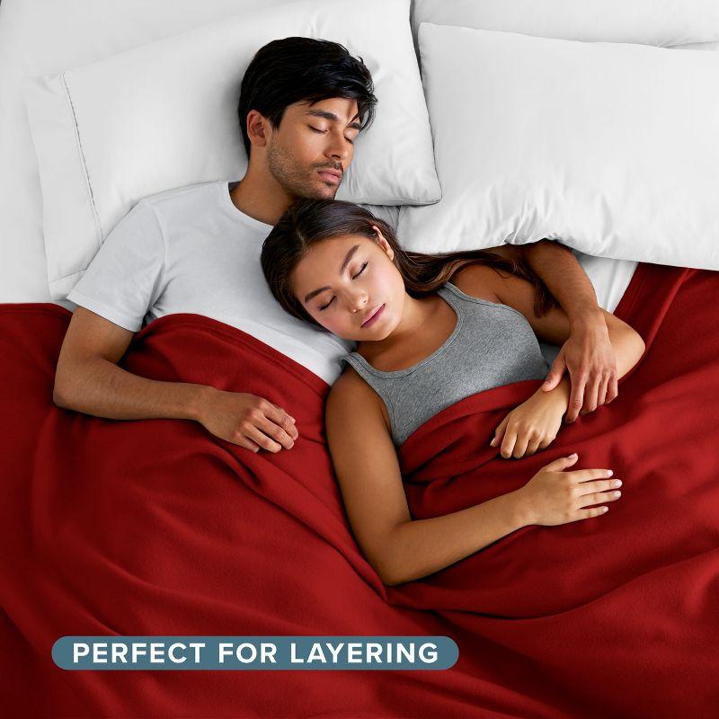 Bare Home Lightweight Polar Fleece Blanket