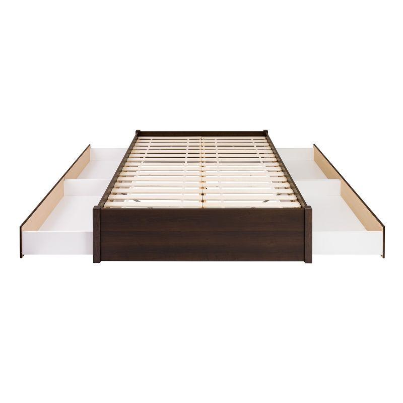 Select 4 - Post Platform Bed with 4 Drawers - Prepac