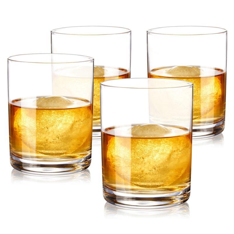 Rocks Tumbler Glasses For Old Fashioned, Whiskey Glasses, Scotch Glasses, Bar Glass, Cocktail Gifts - 12 Ounce, Set of 4