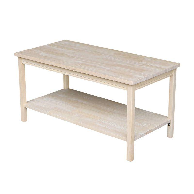 Portman 36" Natural Parawood Rectangular Coffee Table