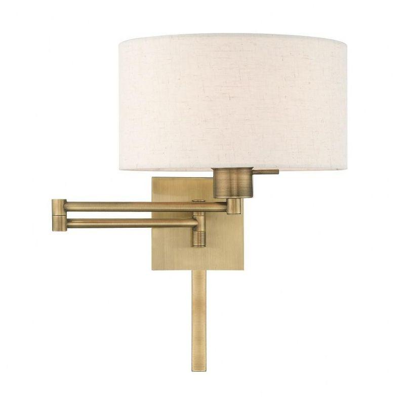 Kevyn Single Light Steel Dimmable Swing Arm Sconce
