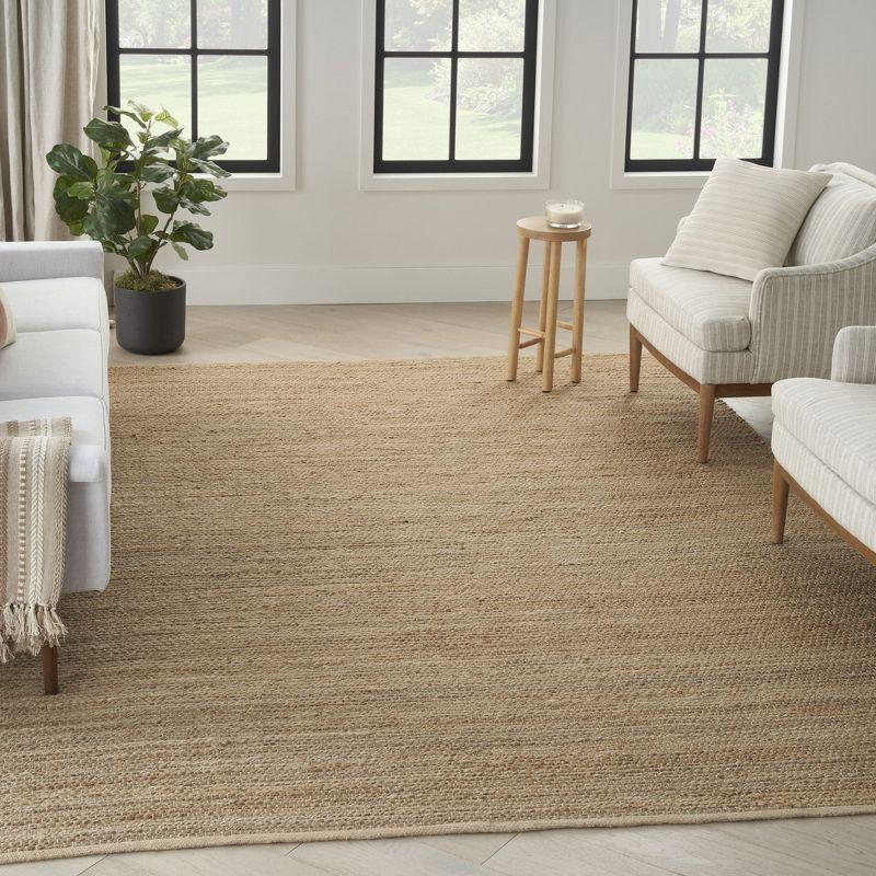 Nourison Farmhouse Natural Jute Flatwoven Rug