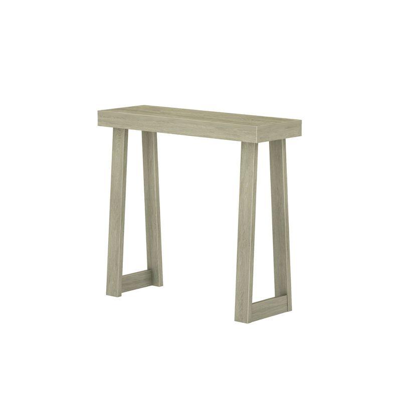 17 Stories Solid Pine Wood Console Table With Storage Shelf, 36-Inch Narrow Entryway Hallway Sofa Table