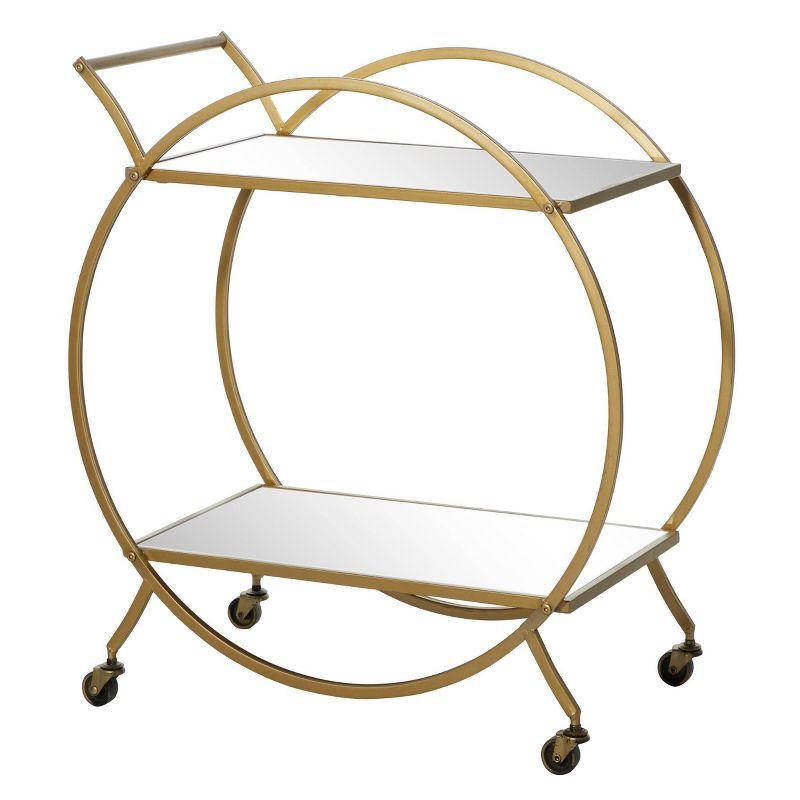 Contemporary Glam Metal Bar Cart - Olivia & May