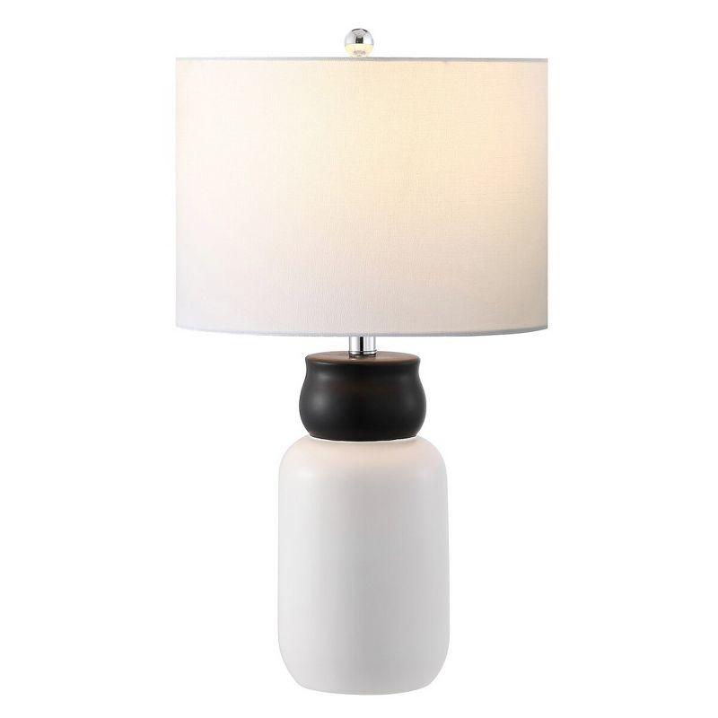 Ventrus Table Lamp - Black/White - Safavieh.