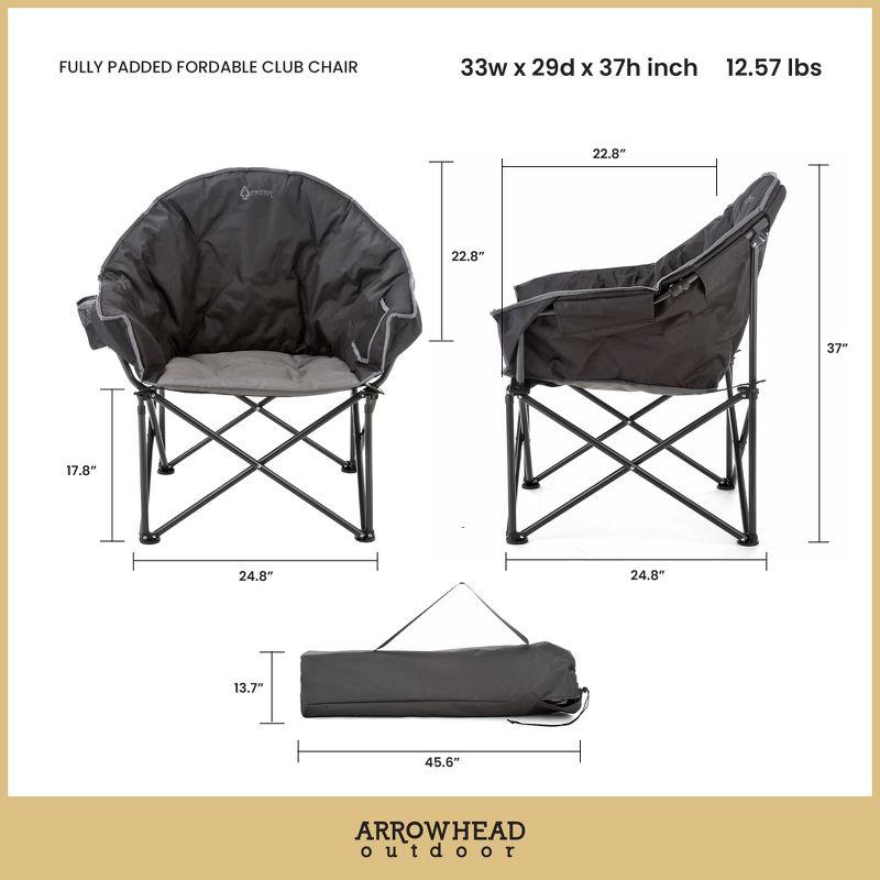 Folding Camping Chair with Cushions