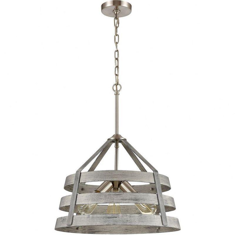 Elk Home Brigantine 3 - Light Chandelier in  Weathered Driftwood