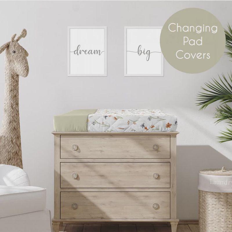 Sweet Jojo Designs Watercolor Floral Garden Nursing Pillow Cover Case by Sweet Jojo Designs