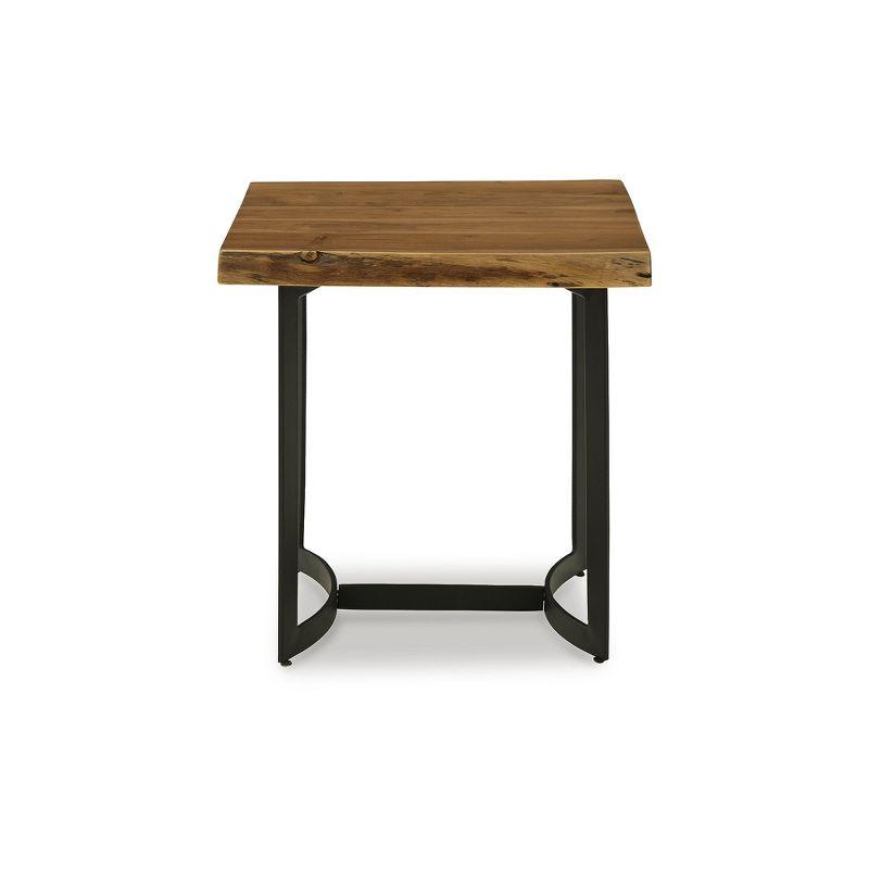 Signature Design by Ashley Fortmaine End Table, Brown & Black